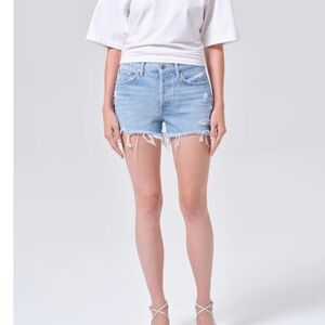 Agolde Parker Denim Shorts in Swapmeet